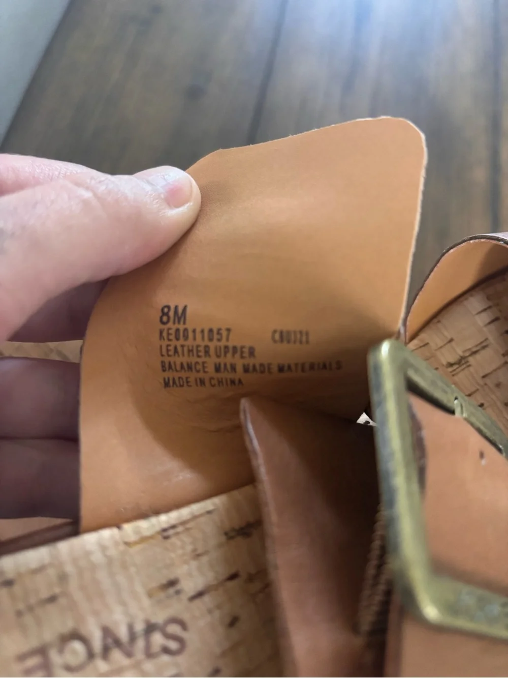 Kork-Ease leather platform